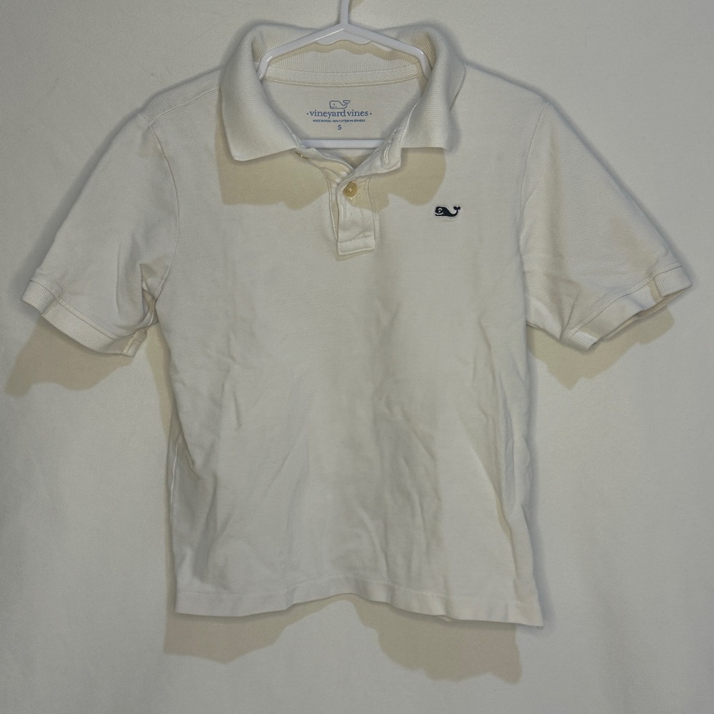 Vineyard Vines Kids White Polo Shirt